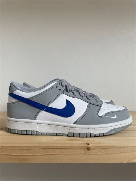 nike dunk low 'mini swoosh grey|nike dunks low shoes.